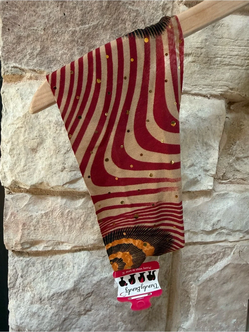 TrendyBandz Patterned No-Slip Headbands - Black, White, Brown, Burgundy